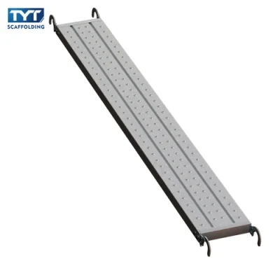 Top Quality BS1139 Scaffolding Steel Plank Galvanized Catwalk Steel Plank with Hook