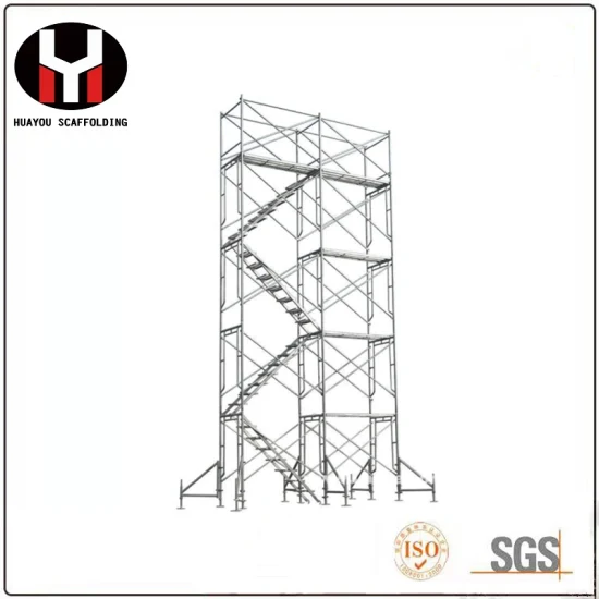 Galvanized Steel Pipe Steel Frame System Mason Scaffolding Frame for Construction