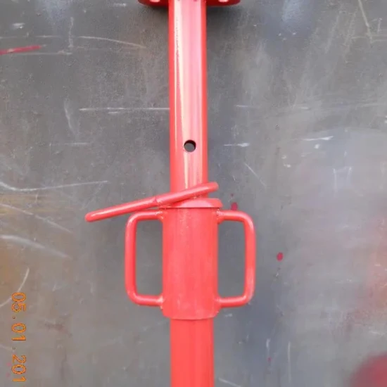 Tianjin Factory 2200-3900mm Painted Pipe Support Shoring Props Jack Adjustable Steel Push Pull Props