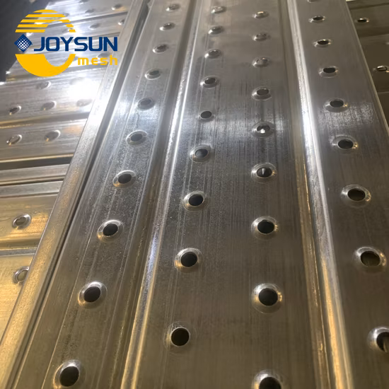 China Steel Scaffolding Exporter 210 250 300 320mm Galvanized Scaffold Steel Plank
