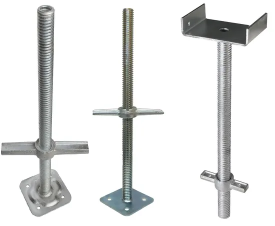 Galvanized Screw Jack Base Scaffolding Solid Hollow Type System of Scaffold Steel Ringlock Scaffolding Base Jack