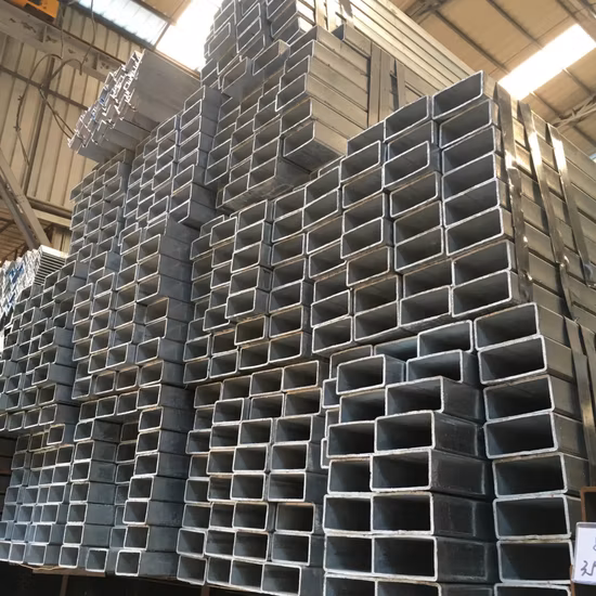 Galvanized Steel Pipe Rectangular Tube S235jr S235j2 Structural Pipe Welded